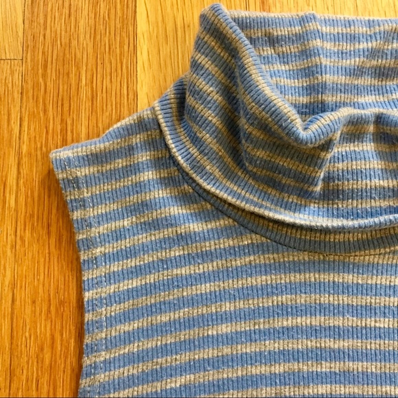 Anthropologie Sleeveless, Striped Turtleneck - Picture 3 of 7